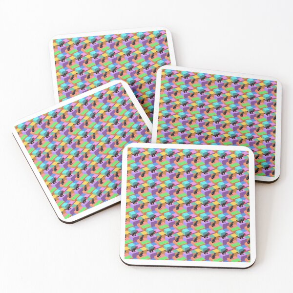 Item preview, Isometric Colorful Cubes and Black Cat Pattern designed and sold by Aaron2610.
