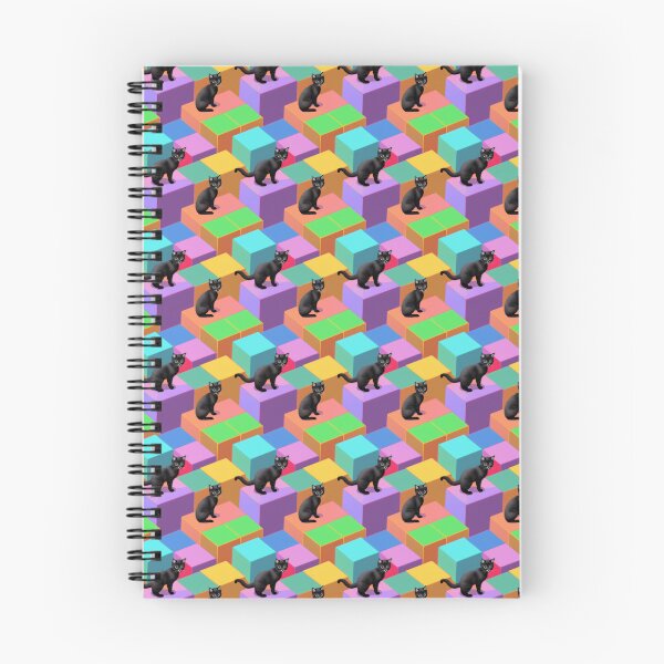 Item preview, Isometric Colorful Cubes and Black Cat Pattern designed and sold by Aaron2610.