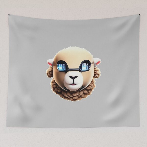 Item preview, Cute Sheep Robot 2 - Cool sheep design designed and sold by SheepAttack.