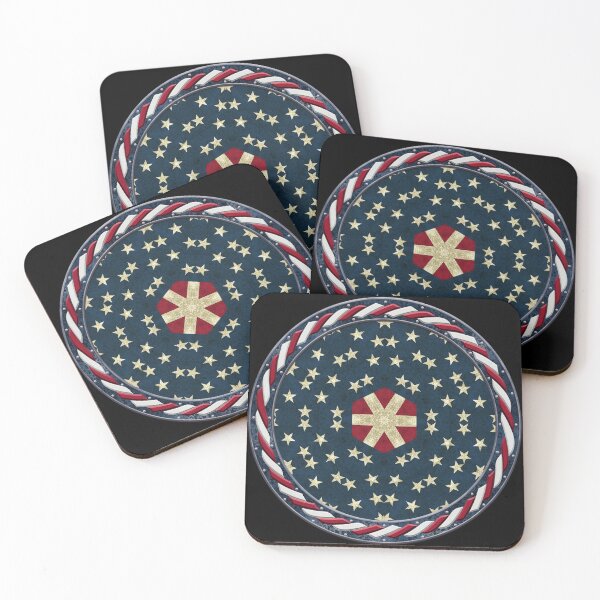 Item preview, Kaleidoscope July 4th Stars and Stripes in Celtic Circle Frame 27 designed and sold by Swabcraft.