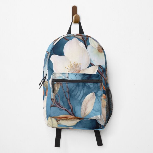 Item preview, Blueish Magnolia watercolor pattern designed and sold by DaisyMarroquin.