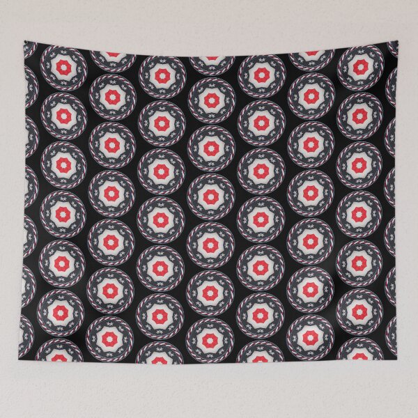 Item preview, Kaleidoscope July 4th Stars and Stripes in Celtic Circle Frame 32 designed and sold by Swabcraft.