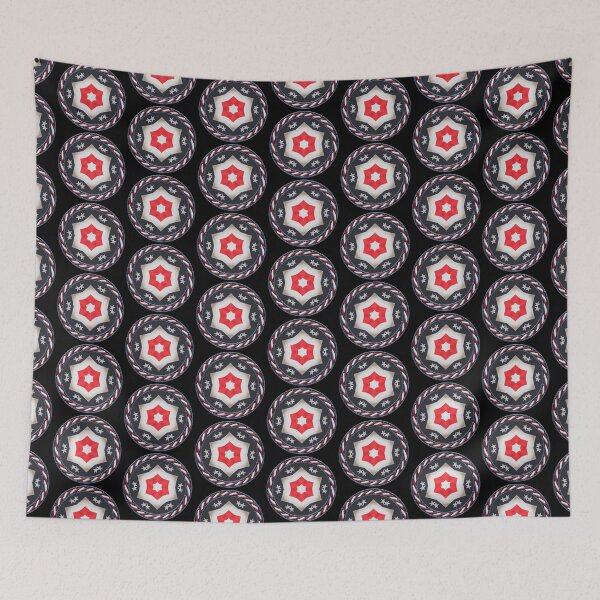 Item preview, Kaleidoscope July 4th Stars and Stripes in Celtic Circle Frame 33 designed and sold by Swabcraft.