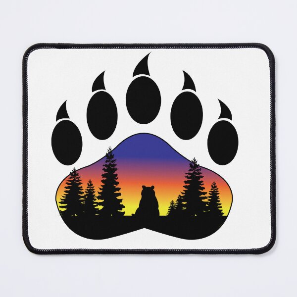 Item preview, Sitting Bear Paw Print designed and sold by DickinsonDesign.