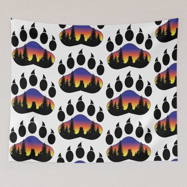 Item preview, Sitting Bear Paw Print designed and sold by DickinsonDesign.