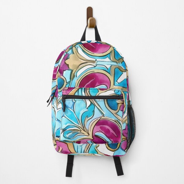 Item preview, Turquoise purple mosaic pattern designed and sold by DaisyMarroquin.