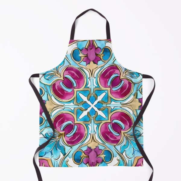 Item preview, Turquoise purple mosaic pattern designed and sold by DaisyMarroquin.