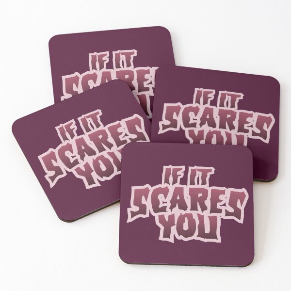 Item preview, If It Scares You Logo (Cherry) designed and sold by IfItScaresYou.