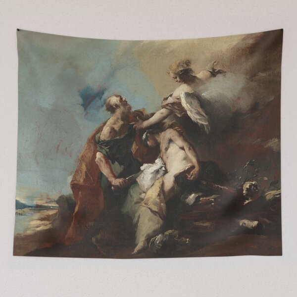 Item preview, The Sacrifice of Isaac | Francesco Guardi | 1750 Venetian Biblical Art designed and sold by CJET.