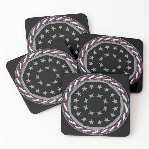 Item preview, Kaleidoscope July 4th Stars and Stripes in Celtic Circle Frame 39 designed and sold by Swabcraft.