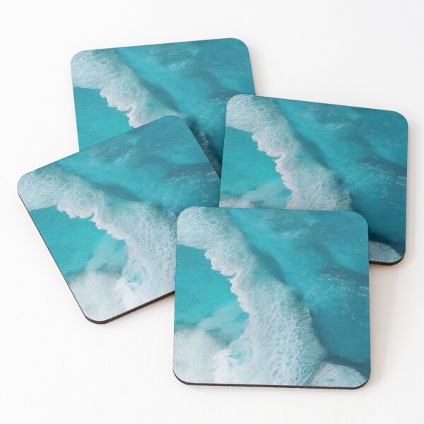 Item preview, Deep Turquois, Aquamarine Ocean Waves With White Foam designed and sold by BBGIFTSUK.