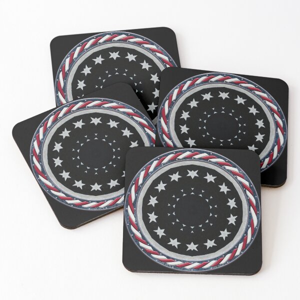 Item preview, Kaleidoscope July 4th Stars and Stripes in Celtic Circle Frame 40 designed and sold by Swabcraft.