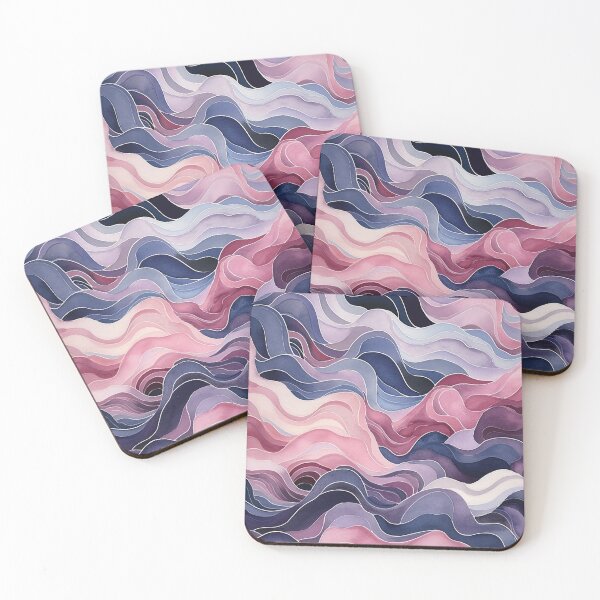 Item preview, Abstract wave watercolor pattern designed and sold by DaisyMarroquin.