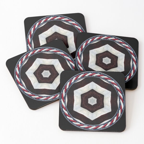 Item preview, Kaleidoscope July 4th Stars and Stripes in Celtic Circle Frame 42 designed and sold by Swabcraft.