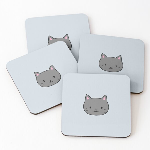 Item preview, Grey Cat Cute Face designed and sold by ArtsyCats.