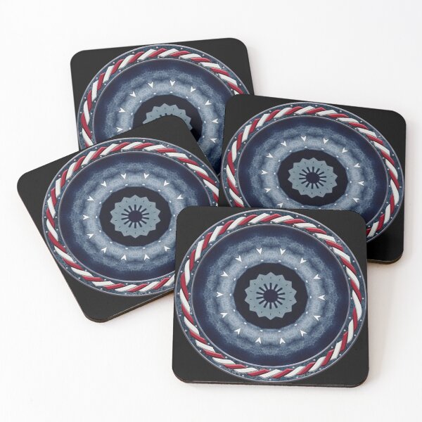 Item preview, Kaleidoscope July 4th Stars and Stripes in Celtic Circle Frame 43 designed and sold by Swabcraft.
