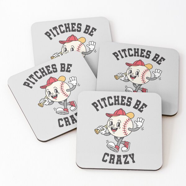 Item preview, Funny Vintage Baseball Cartoon: Pitches Be Crazy! designed and sold by hadleyfoo.