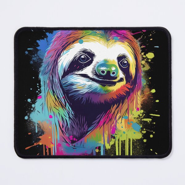 Item preview, Sloth Lover Colorful Paint Splatter Sloth Graphic designed and sold by SpookshowDesign.