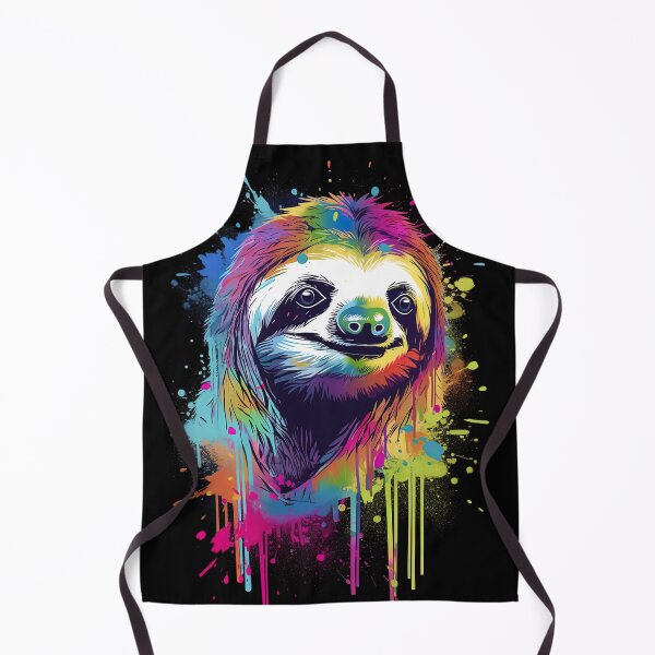Item preview, Sloth Lover Colorful Paint Splatter Sloth Graphic designed and sold by SpookshowDesign.