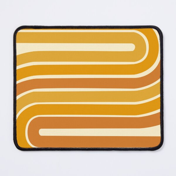 Item preview, Mid century modern geometric yellow retro pattern designed and sold by printguys.