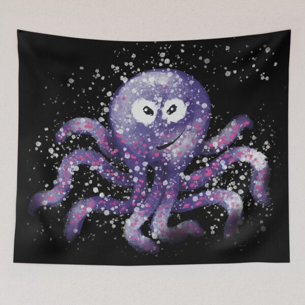 Item preview, Violet octopus designed and sold by Malvamalu.