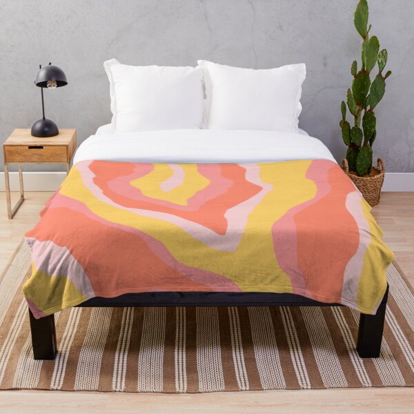 Item preview, Retro Wavy Swirl 70s Trippy orange pattern designed and sold by printguys.