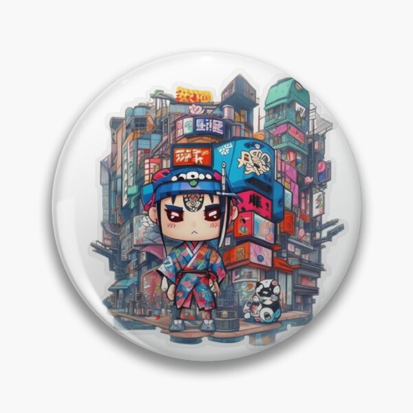 Item preview, Adorable kimono-clad boy radiating stylish charm stickers and more. designed and sold by mefirefire.