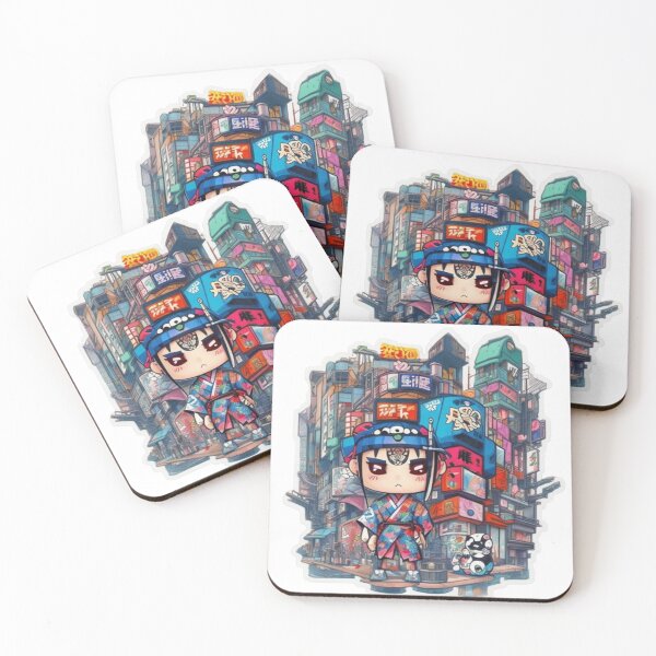 Item preview, Adorable kimono-clad boy radiating stylish charm stickers and more. designed and sold by mefirefire.