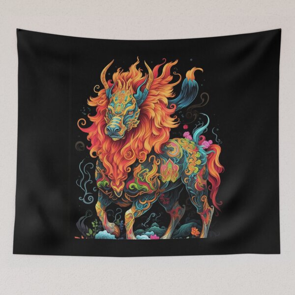 Item preview, Qilin: The Auspicious Dragon-Deer - Chinese Mythology Artwork designed and sold by JLCableStudio.