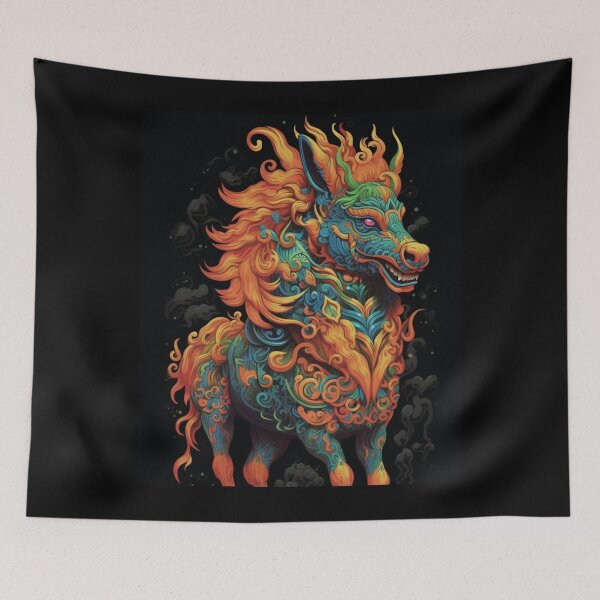 Item preview, Qilin: The Auspicious Dragon-Deer - Chinese Mythology Artwork designed and sold by JLCableStudio.