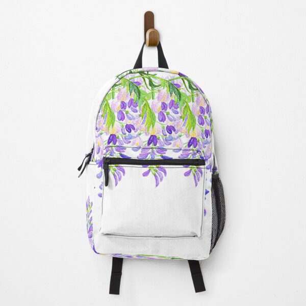 Item preview, Blooming Purple Wisteria Pattern - Botanical Watercolor Illustration designed and sold by Wolshebnaja.