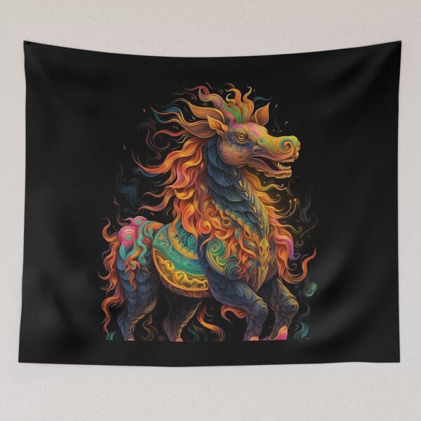 Item preview, Qilin: The Auspicious Dragon-Deer - Chinese Mythology Artwork designed and sold by JLCableStudio.