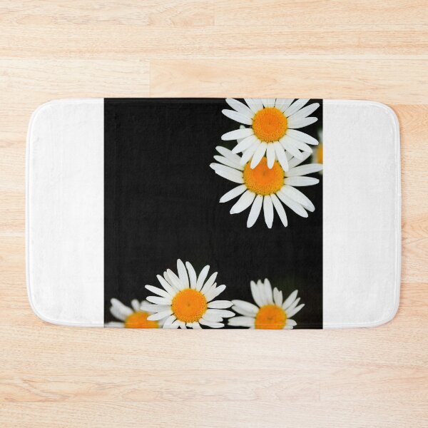 Item preview, Big chamomiles on black background designed and sold by olena2552.