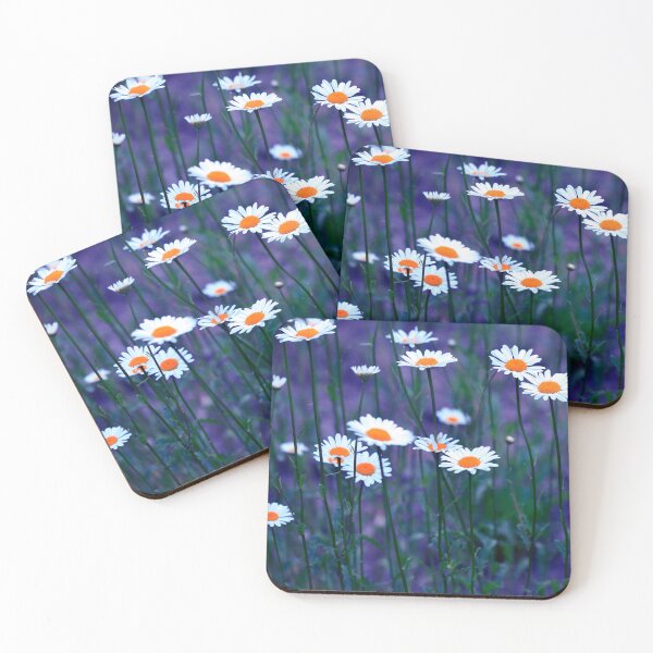 Item preview, White chamomiles on nature background designed and sold by olena2552.