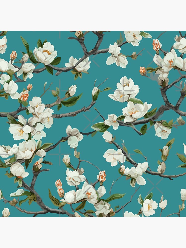 Thumbnail 3 of 3, Photographic Print, Ephemeral Garden, the delicacy of Almond Blossoms designed and sold by LoversCovers.