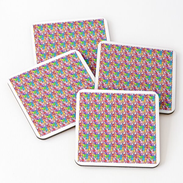 Item preview, Vibrant Colored Glass Cubes and Calico Cat Pattern designed and sold by Aaron2610.