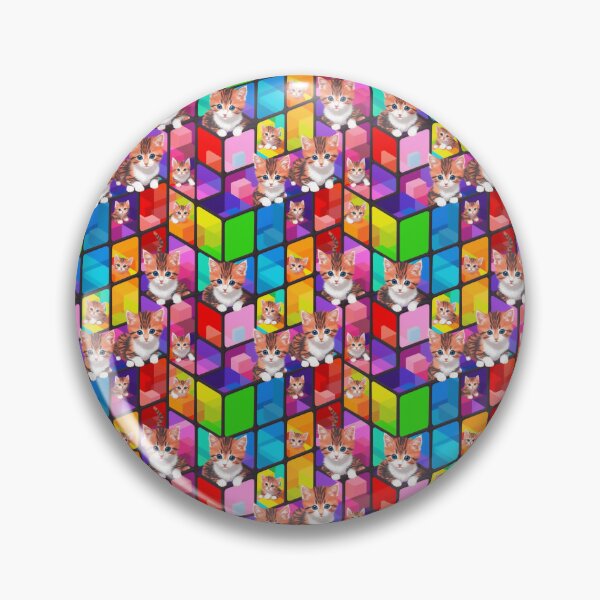 Item preview, Vibrant Colored Glass Cubes and Calico Cat Pattern designed and sold by Aaron2610.