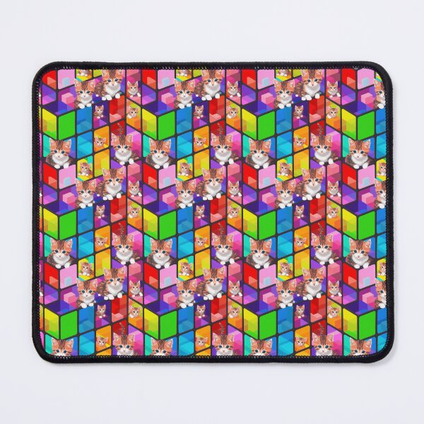 Item preview, Vibrant Colored Glass Cubes and Calico Cat Pattern designed and sold by Aaron2610.