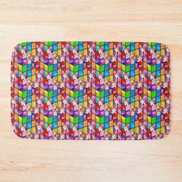 Item preview, Vibrant Colored Glass Cubes and Calico Cat Pattern designed and sold by Aaron2610.