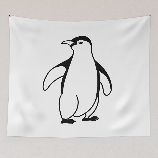 Item preview, Stick figure penguin - Welshdesigns designed and sold by welshdesigns.