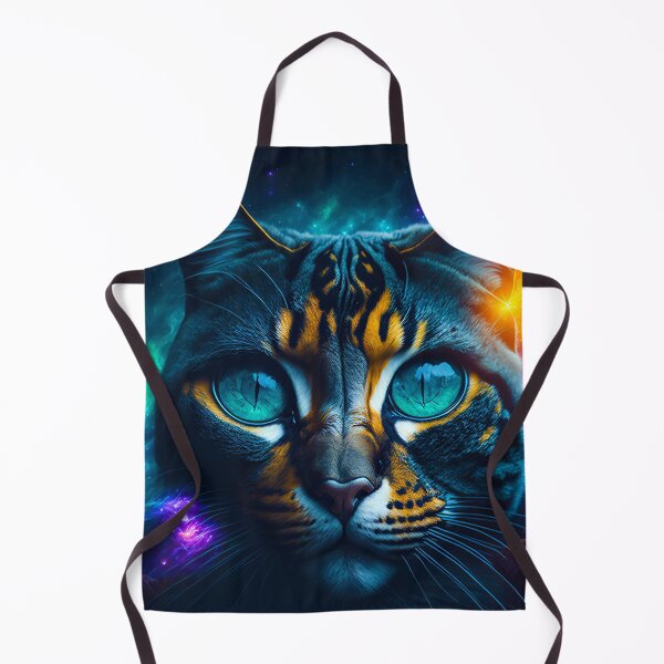 Item preview, Cosmic cat gaze visionary art designed and sold by ZenStickConcept.