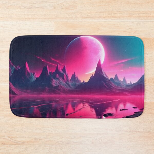 Item preview, Radiant Mountains: Synthwave Bliss designed and sold by Mullet Monkey.