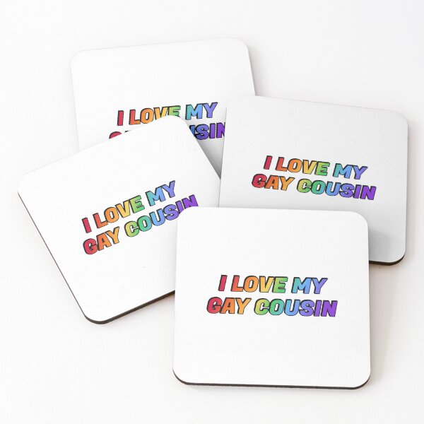 Item preview, I love my gay cousin LGBT pride rainbow queer designed and sold by Inspirationmotivation.
