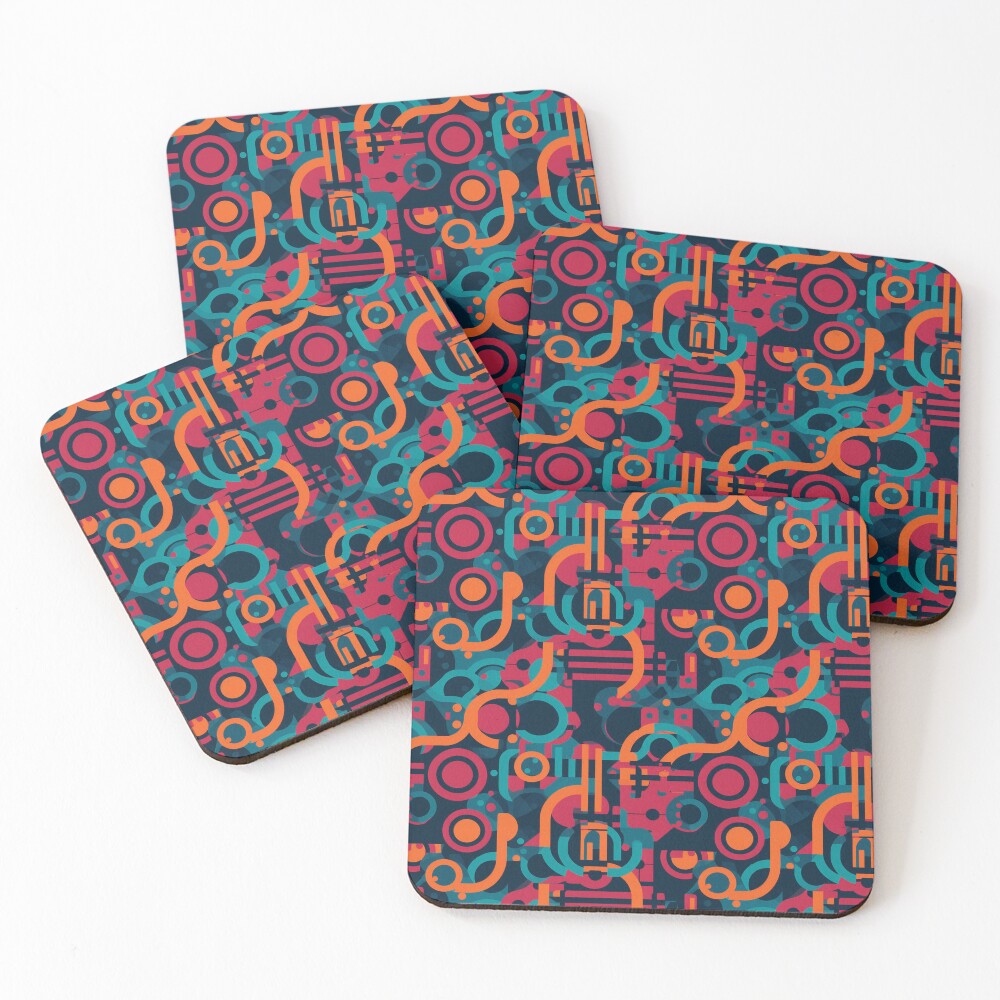 Item preview, Coasters (Set of 4) designed and sold by PixelPatchwork.