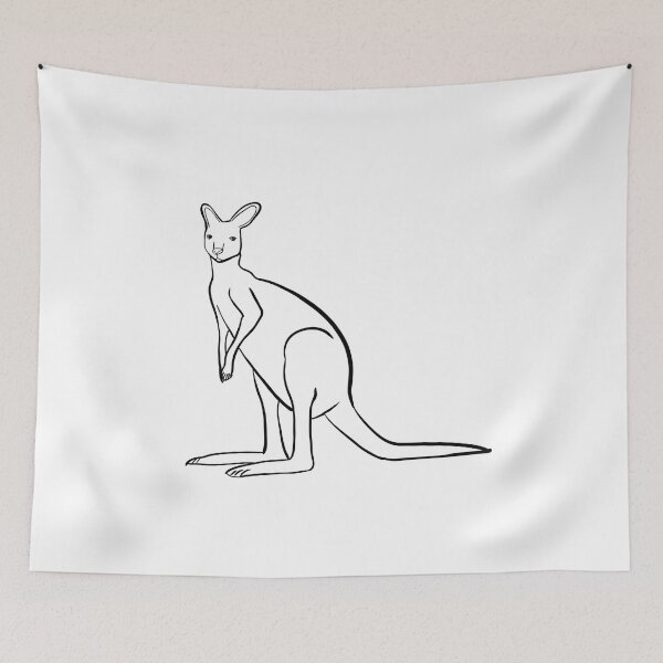 Item preview, Stick figurer kangaroo - Welshdesigns designed and sold by welshdesigns.