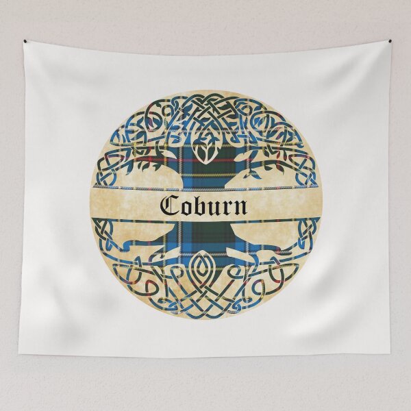 Item preview, Coburn Tree of Life Clan Scottish Surname tartan designed and sold by BagTown Clans.
