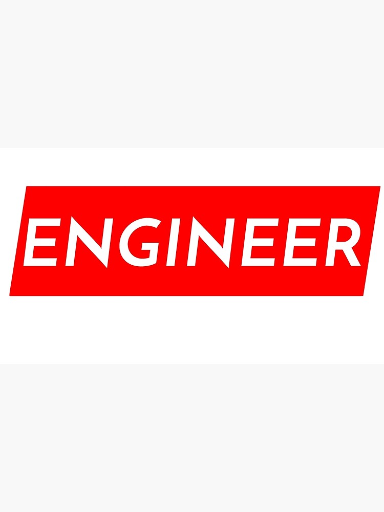 Engineer Supreme Logo Poster for Sale by kachow9500