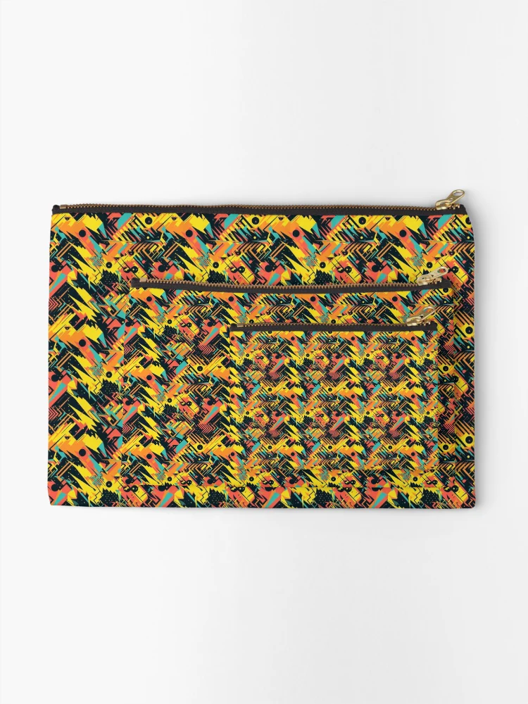 Thumbnail 2 of 4, Zipper Pouch, Pulsewave Patterns designed and sold by PixelPatchwork.