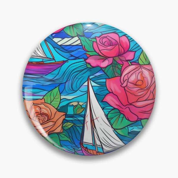 Item preview, Sailing boats pattern designed and sold by BloodRubyz.