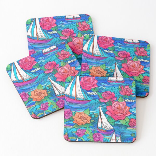Item preview, Sailing boats pattern designed and sold by BloodRubyz.